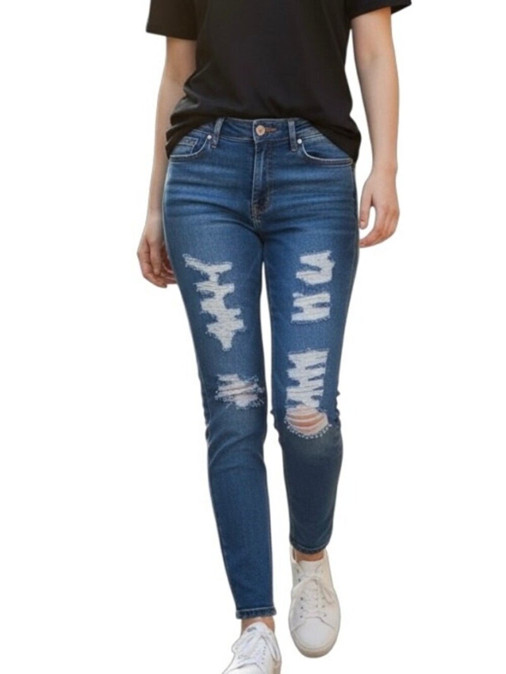 Pacsun Women's Perfect Fit Jegging Jeans Size 24 Skinny Distressed Denim Stretch